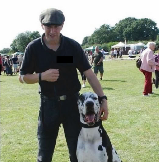 mike and ziggy at a charity dog event